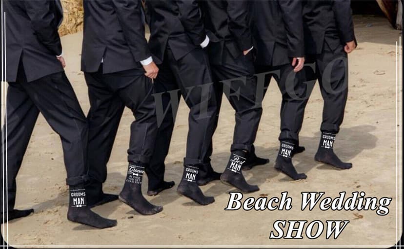 Groomsman Gifts For Men Wedding Gifts Novelty Socks Funny Proposal Gifts Groom Bestman 100% Cotton Crew Socks