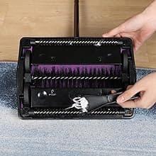 Yocada Carpet Sweeper Cleaner for Home Office Low&Undercoat Carpets Rugs Pet Hair Dust Scraps Paper Small Rubbish Cleaning with a Brush