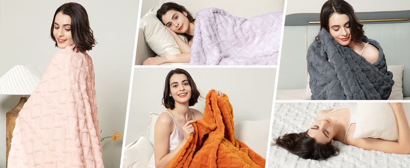 Aganear Fleece Throw Blanket - Cozy Soft Lightweight Fuzzy Throw Blanket for Women Portable Throw Blankets for Couch, Warm Present for Birthday, Christmas, Halloween, Housewarming(50"x60", Khaki)