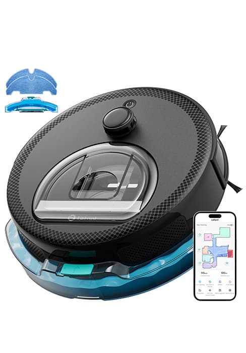 Lefant Robot Vacuum Cleaner, Strong Suction, 120 Mins Runtime, Slim, Low Noise, Automatic Self-Charging, Wi-Fi/App/Alexa Control, Ideal for Pet Hair Hard Floor and Daily Cleaning, M210