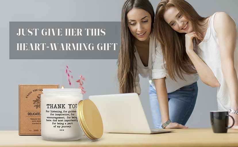 Thank You Gifts, Boss Appreciation Gifts for Women, Office Gift for Coworkers Employee Boss Lady Manager Colleague, Thanksgiving Retirement Birthday Gift for Friends Mom Dad Teacher Sister BFF Coach