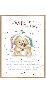 Anniversary Card & Gifts for Men, Women, Husband, Wife, Couple, Him, Her, Boyfriend or Girlfriend, Happy Wedding Anniversary Card & Gifts for Wife or Husband