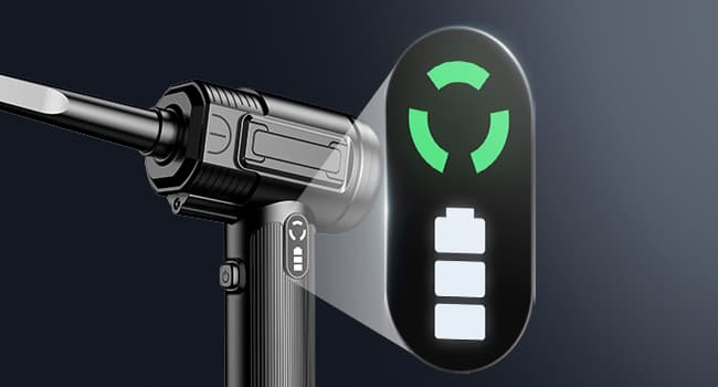 Compressed Air Duster: 100000RPM Electric Air Duster with LED Light Mini Air Blower Rechargeable Cordless Keyboard Cleaning Jet Dry Blower - Car, PC and Home Cleaning Kit Replaces Compressed Air Can