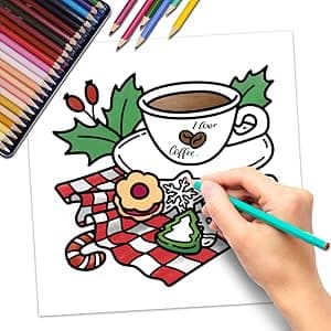 Cozy Girl Christmas Coloring Book: Bold and Easy Designs for Adults & Teens (Cozy Girl Series)