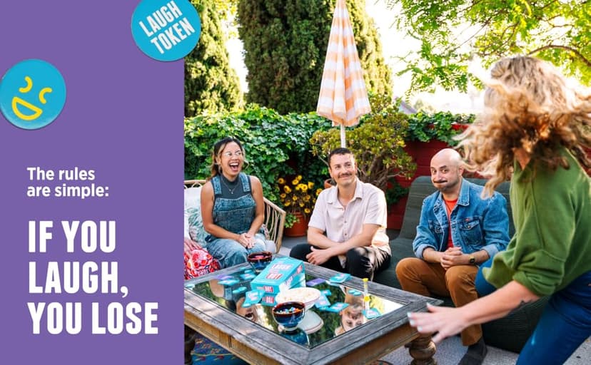 You Laugh You're Out A Party Game with Hilarious Charades Family Card Games for Adults & Kids, 125 Prompt Cards Fun Card Games for Family Game Nights, Gatherings, & Parties Ages 14+