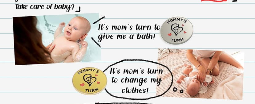 Lovely New Parent Decision Coin as New Parents Gifts for Couples, Double-Sided Coin as New Baby Gifts, Funny Gifts for New Mom Dad