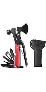 Gifts for Him, LED Magnetic Pickup Tools, Telescoping Magnetic Flashlight Pick Up Tool, Christmas Stocking Stuffers for Men Adults, Unique Cool Gifts for Men, Dad, Husband, Black
