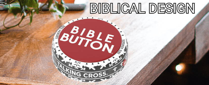 Bible Button | 365 Uplifting KJV Verses | Faith Based Gifts - Christian Gifts for Men - Bible Gifts for Woman - Bible Verse Gift
