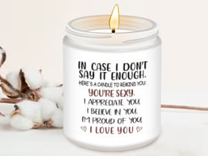 NANOOER Gifts for Her Girlfriend, Anniversary Wedding Birthday Gift for Women Wife, Unique Romantic Gift for Her Lavender Candle, Funny Valentines Anniversary Birthday Gifts for Her,Girlfriend, Wife