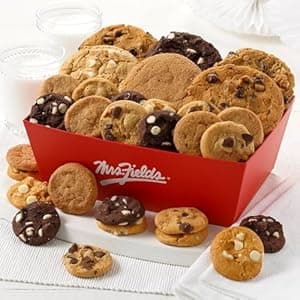 Mrs. Fields Signature Cookie Combo Crate - Assorted with 6 Original Cookies and 24 Nibblers Bite-Sized Cookies in our 5 Classic Flavors