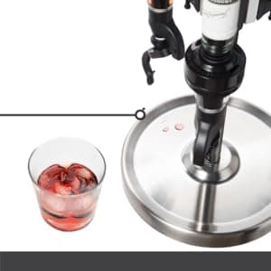 OGGI Professional 3-Bottle Revolving Liquor Dispenser, Stainless Steel