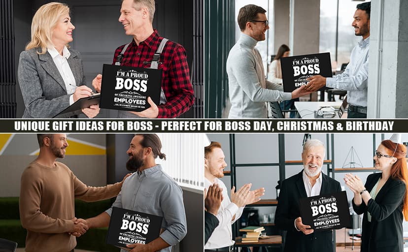 15 Pcs Boss Day Gifts for Men Whiskey Glass Set, Best Boss Ever Gifts with 11 Oz Whisky Glass Coaster Stones Socks Crystal Plaque Spiral Notebook Keychain, Bosses Inspirational Gift from Employees