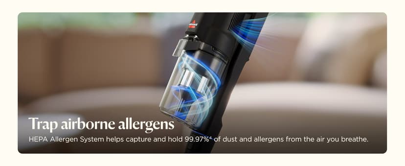 Bissell PowerClean FurGuard 280W Self-Standing Cordless Vacuum w/Self-Cleaning Brush Roll, Strong Suction, Removeable Battery, Wall Mount, Upholstery Tool & Bright Headlights