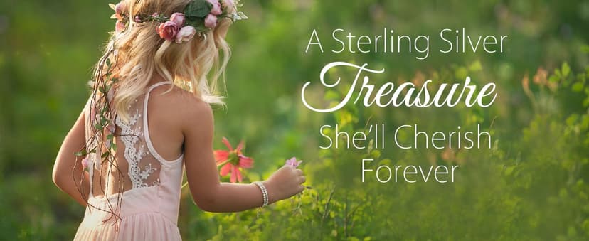 Cherished Moments Personalized Heart Jewelry Keepsake Box with Custom Engraved Cross and Name for Baby Baptism Gift for Girls, Silver Toned