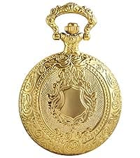 Fathers Personalized Engraved Pocket Watch, Engraved Dad, Grandpa for Father and Grandpa,Men's Pocket Watch with Chain