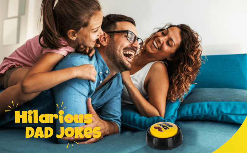 Features Endless Extra Funny Dad Jokes at The Push of a Button - Dad Gifts from Daughter, Dad Birthday Gift, White Elephant Gifts, Gifts for Men