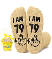 HAPPYPOP Birthday Gift Ideas for Women - Socks for 75 80 85 90 95 Year Olds, Elderly Gifts