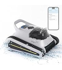 (2025 Upgrade) Pool Vacuum for Inground Pools, Robotic Pool Cleaner, Wall Climbing Pool Cleaner, Cleans Pool Floors, Drain & Walls & Waterline, Cleaning Up to 2100 Sq.ft, 180 Min