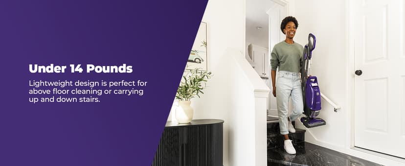 Kenmore BU4018 Intuition Bagged Upright Vacuum Lift-Up Carpet Cleaner 2-Motor Power Suction with HEPA Filter,3-in-1 Combination, Upholstery Tool for Hardwood Floor, Pet Hair, Purple