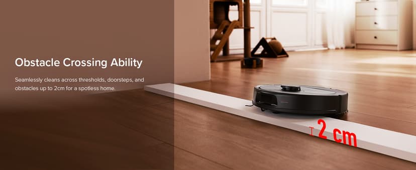 roborock Qrevo S5V Robot Vacuum and Mop, FlexiArm Edge Mopping, 12,000Pa Suction, Dual Zero-Tangle System, Smart Obstacle Avoidance, 10mm Mop Lifting, Auto Mop Washing&Drying, Self-Emptying&Refilling