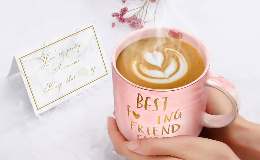 Best Friend Birthday Gifts for Women Friendship Gifts for Women Funny Best Friend Gift for Woman Bestie Gift for Woman Bff Bestfriend, Coffee Mug Makeup Bag Keychain Card