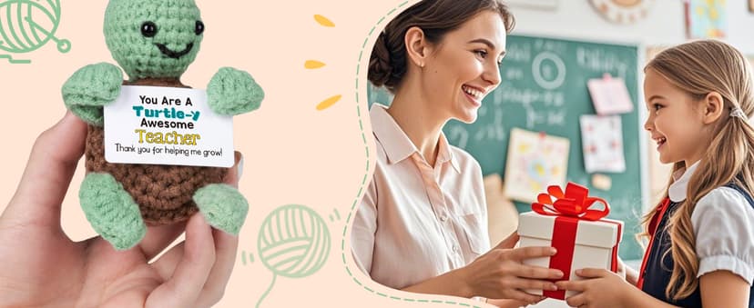 Mini Funny Turtle Teacher Valentine Day Gift for Women Men, End of Year Thank You Teacher Appreciation Gifts Ideas In Bulk, Personalized Cool Small Cute Stuff Things, Daycare Music Teachers Must Have