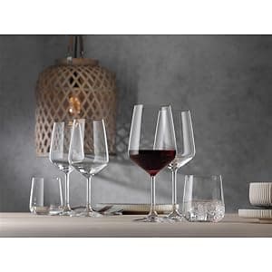 Spiegelau Style Crystal White Wine Glasses Gift Set, Elegant Stemmed Wine Glasses, Stylish Glassware for Dinner Party, Home Bar, Wedding Gifts, Birthday Gifts, Hosting Essentials, 15.5 oz, Set of 4