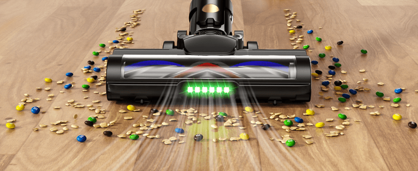 Trucozie Cordless Vacuum Cleaner, Self-Standing Lightweight Stick Vacuum with 50 mins Runtime, Powerful Suction, Anti-Tangle Wireless Vacuum for Home, Hardwood Floor, Carpet, Pet Hair, Black