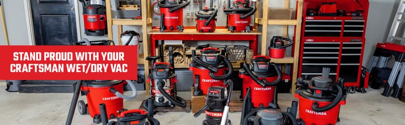 CRAFTSMAN CMXEVBE17155 10 Gallon 6.0 Peak HP Stainless Steel Wet Dry Vac, Portable Shop Vacuum Wet and Dry with Filter, Hose and Attachments for Home and Garage Use