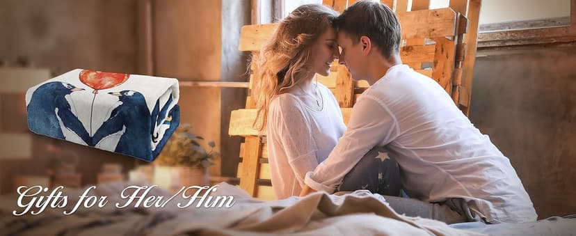 SteadStyle Gifts for Her Him, Wedding Anniversary Blanket for Women Men, Romantic I Love You, Birthday Gifts for Boyfriend Girlfriend, Wedding Gift for Wife Husband Couple 60'' x 50''