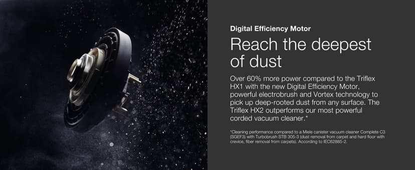 Miele Triflex HX2 Cordless Stick Vacuum Cleaner, 60 min runtime, Lotus White / Rose Gold