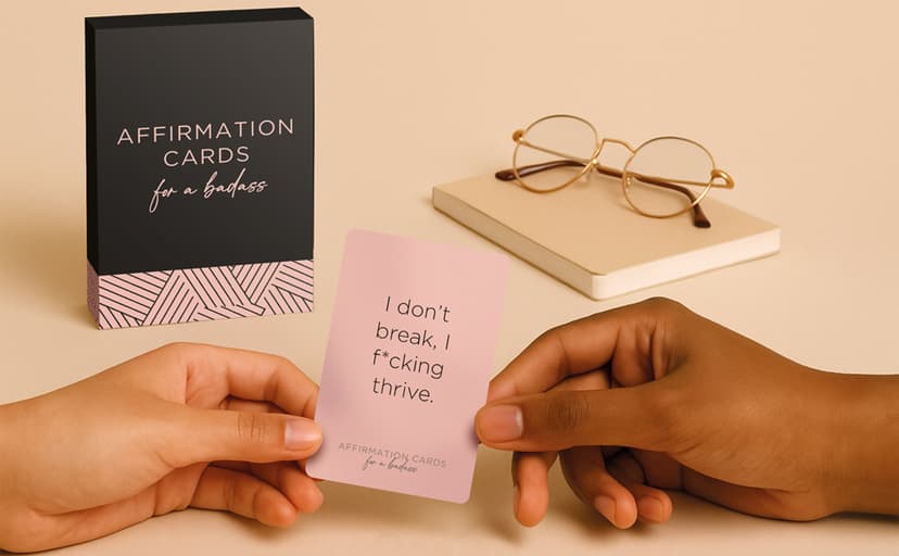 52 Affirmation Cards for a Badass - Daily Motivational Birthday Gifts for Women, Best Friend, Self Care, Her, Sister, Daughter, Mom and More