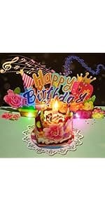 Airpark Anniversary Card with Music & Lights, 3D Pop Up Happy Anniversary Cards for Him Her Husband Wife Couple, Fireworks & Rose Lily Paper Flowers