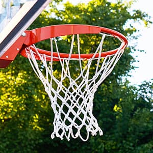 Basketball Net Outdoor,(7.16 oz) 12 Loops Professional Heavy Duty Basketball Net Replacement,All Weather Anti Whip,Suitable for Outdoor Standard Basketball Hoop