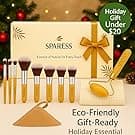 Eco Friendly Unique Natural Gift Beauty Set – Bamboo Makeup Brushes, Vegan Bamboo Roller & Soft Face Towel – Organic Self-Care Box for Women & Teens, Perfect Birthday , Holiday Present”