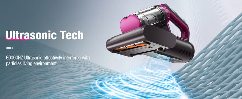 Mattress Vacuum Cleaner, 17Kpa 650W Bed Vacuum Cleaner, 273nm UV-C Light & Ultrasonic 145°F Heating, 80000 RPM/Min Brushroll Rotation, Wide Suction Port for Pillows Cribs Sofa, Black Corded