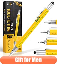 BIIB Stocking Stuffers for Men Adults, Gifts for Men 9 in 1 Multitool Pen, Mens Stocking Stuffers, Mens Christmas Gifts for Dad Him Husband, White Elephant Gifts for Adults, Cool Gadgets