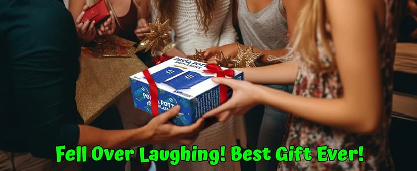 American Designed & Owned, Original Porta Potty Shot Glasses Gag Gift for Men, Top Choice for Number 2 Humor, Funny Shot Glass, White Elephant Gift, Secret Santa and Shot Glass Collectors