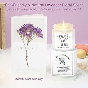 Teacher Gifts for Women, Christmas End of Year Thank You Appreciation Retirement Gifts for Teachers Women Basket Set of 9