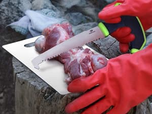 Mossy Oak Hunting Field Dressing Kit - 10 Piece Portable Butcher Game Processing Set with Storage Case, for Deer Hunting, Fishing, Camping, Survival