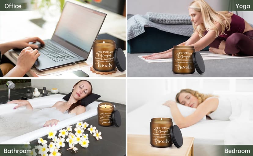 Coworker Leaving Gifts for Women Men - Funny Farewell Candle Gift for Colleagues Friends Going Away Birthday Christmas Office Goodbye Present for Work Bestie Boss Female Male