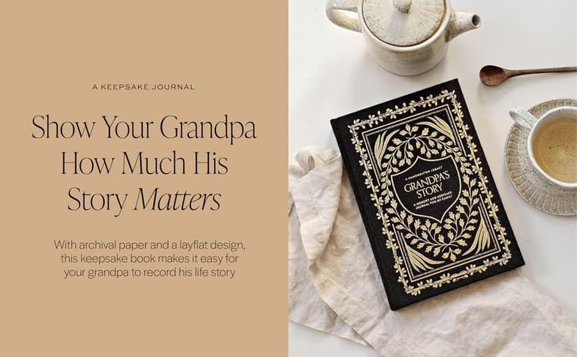 Grandpa's Story: A Memory and Keepsake Journal for My Family (Heirloom Story Books and Guided Journals)