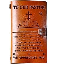 Hiipeenow Coach Appreciation Gifts for Men Women, Leather Travel Journal 140 Pages Presents, Baseball Softball Soccer Basketball Swim Football Coach Gifts, Christmas Birthday Thanksgiving