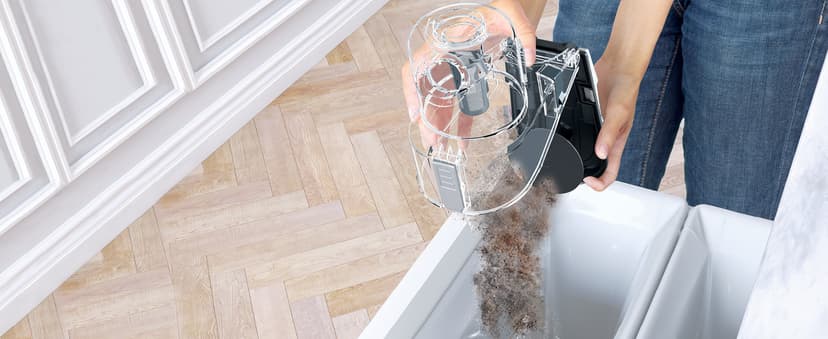 Shark HV343AMZ Rocket Corded Stick Vacuum with Self-Cleaning Brushroll, Lightweight & Maneuverable, Perfect for Pet Hair Pickup, Converts to a Hand Vacuum, Crevice Upholstery Tools, Blue/Silver