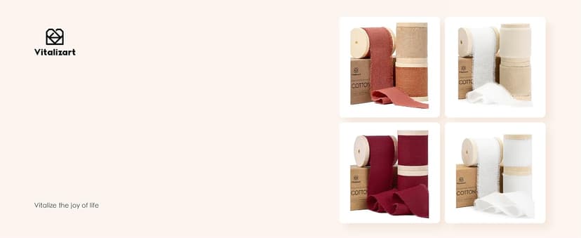 Vitalizart Merry Christmas Ribbon 5/8 Inch Natural Cotton Handmade Frayed Fringe Ribbons 15 Yd for Gift Wrapping Crafts Flower Wreath Garland Holiday Decorations Green Red White