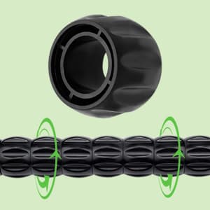 Idson Muscle Roller Stick for Athletes- Body Massage Sticks Tools Massager for Relief Muscle Soreness,Cramping and Tightness,Help Legs and Back Recovery,Black Green