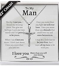 Love You This Much Steel Twist Bracelet for Him - Birthday & Wedding Gift for Husband, Boyfriend, or Fiance