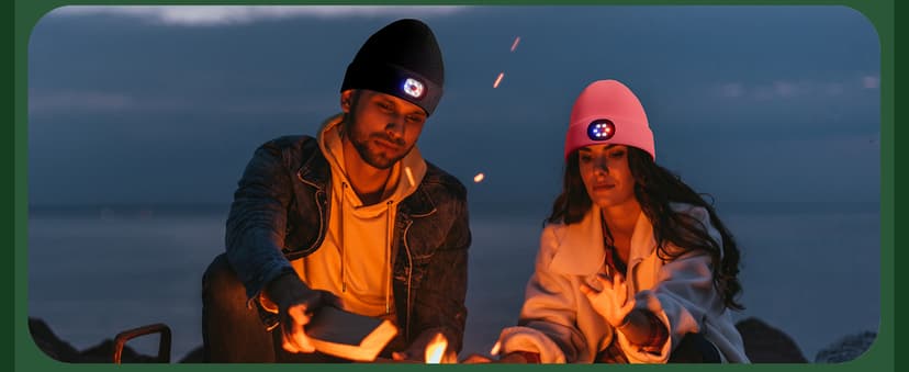 Unisex Beanie with The Light, Gifts for Men Women Husband Him