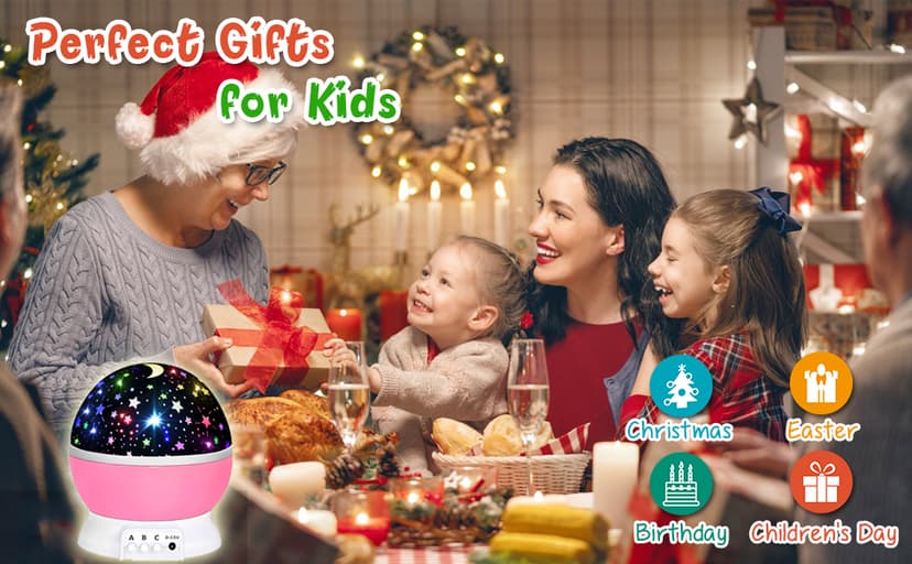 Toys for 1-10 Year Old Girls,Star Projector for Kids 2-9 Year Old Girl Gifts Toys for 3-8 Year Old Girls Christmas Gifts for 4-7 Year Old Boys Birthday Gifts Stocking Stuffers for Kids