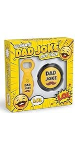 Features Endless Extra Funny Dad Jokes at The Push of a Button - Dad Gifts from Daughter, Dad Birthday Gift, White Elephant Gifts, Gifts for Men